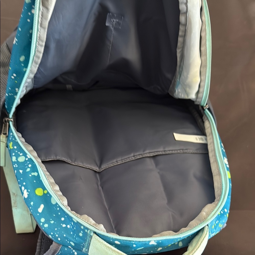 Under Armour Teal and Gray Speckled Backpack - Picture 3 of 3
